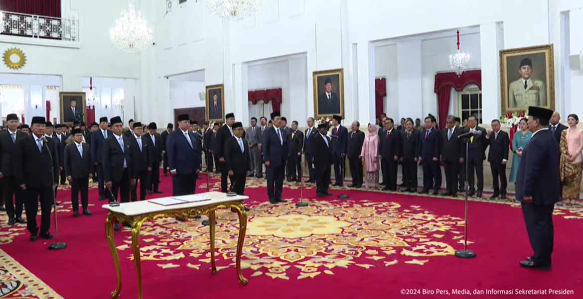 Pelantikan Menteri Kabinet Merah Putih